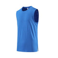 Men Vest Gym Clothing Bodybuilding Sleeveless Shirt Workout Sports Singlets Blue