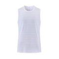 Men Vest Gym Clothing Bodybuilding Sleeveless Shirt Workout Sports Singlets White