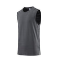 Men Vest Gym Clothing Bodybuilding Sleeveless Shirt Workout Sports Singlets Dark Gray